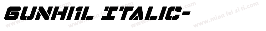 Gunhi1l Italic字体转换